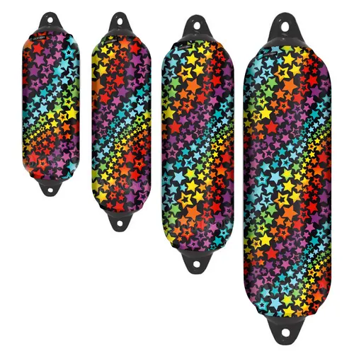 Rainbow Crunch Boat Fender Cover