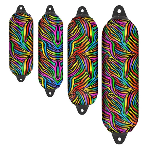 Rainbow Twist Boat Fender Cover